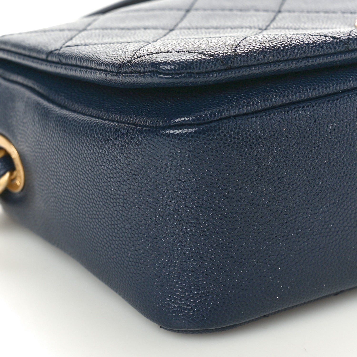 Chanel Caviar Quilted Small Fashion Therapy Flap Bag Navy Blue 9 of 11