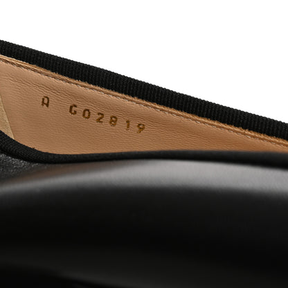 Chanel Lambskin Patent Cap Toe Ballerina Flats 39.5 Black 9 of 10