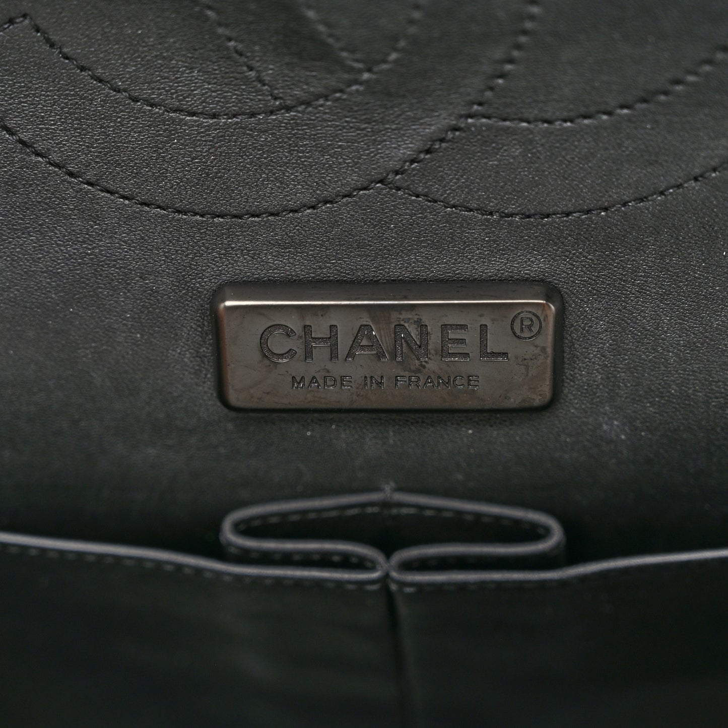 Snakeskin Jumbo Double Flap So Black