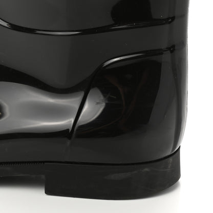 Louis Vuitton Rubber Embossed Monogram Drops High Rain Boots 41 Black 8 of 8