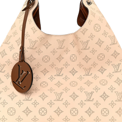 Louis Vuitton LOUIS VUITTON Mahina Carmel Hobo Creme 7 of 9