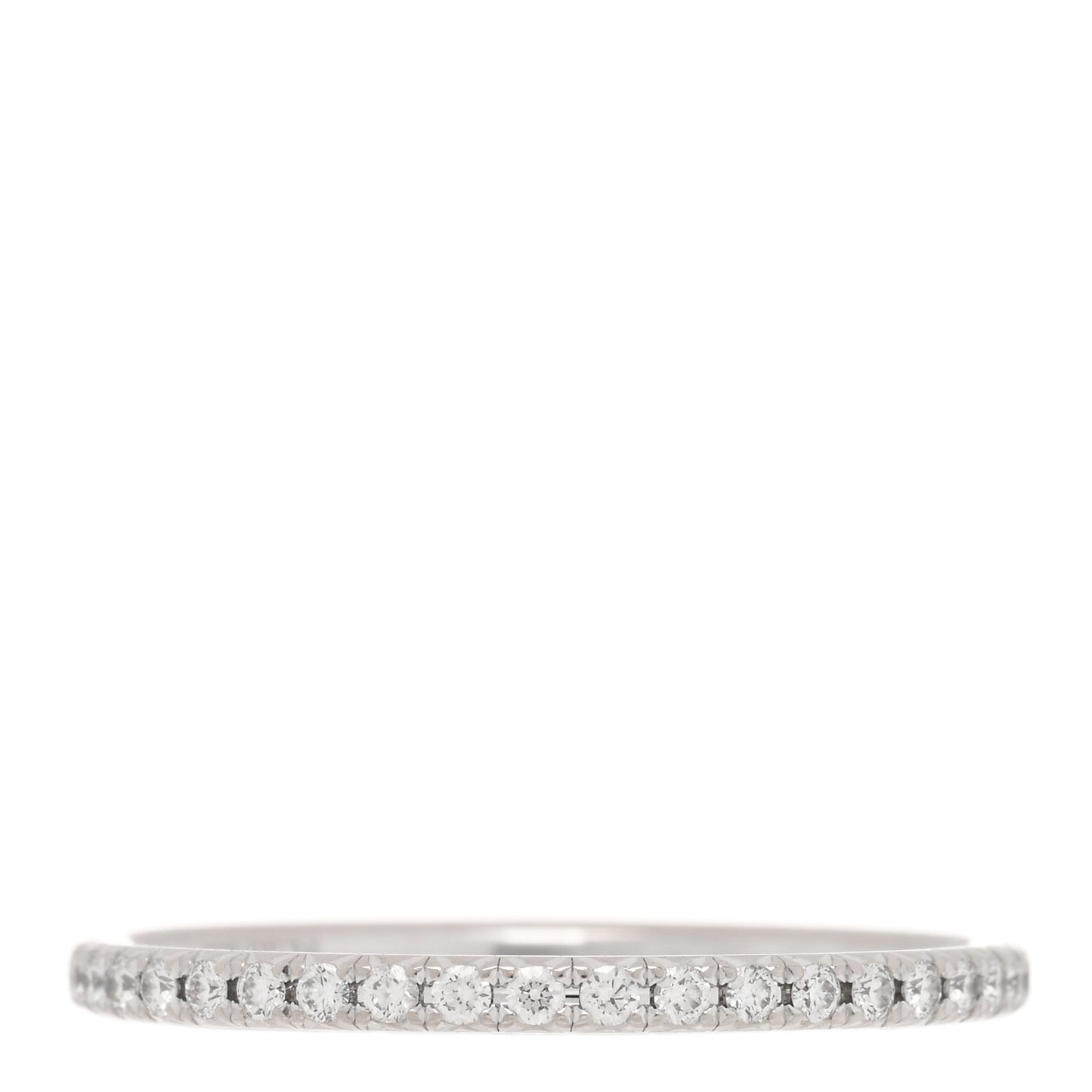 18K White Gold Diamond .34ctw Soleste Full Eternity Band Ring 50 5.5