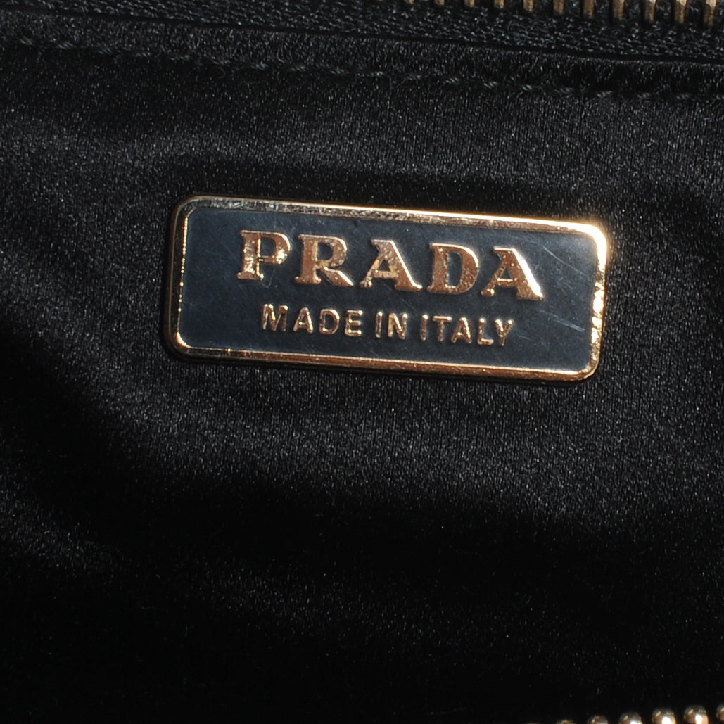 Prada Nappa Grommet Borchie Shoulder Bag Nero Black 6 of 8