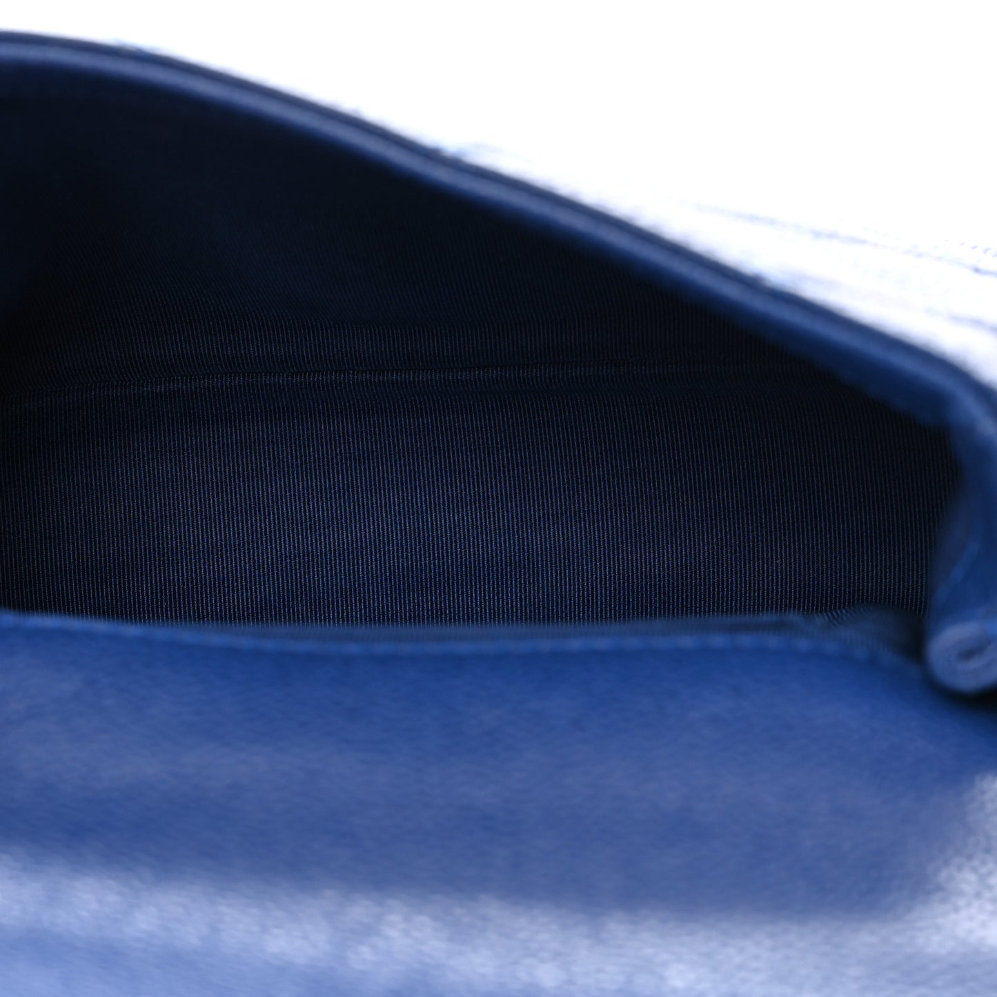 Caviar Quilted Incognito Mini Square Flap Dark Blue