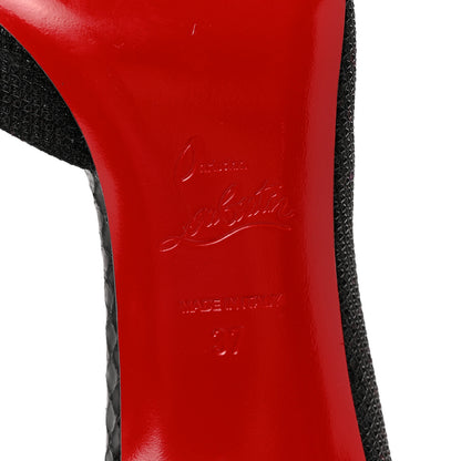 Christian Louboutin Glitter Tennis Iriza 70 Pumps 37 Black 6 of 11