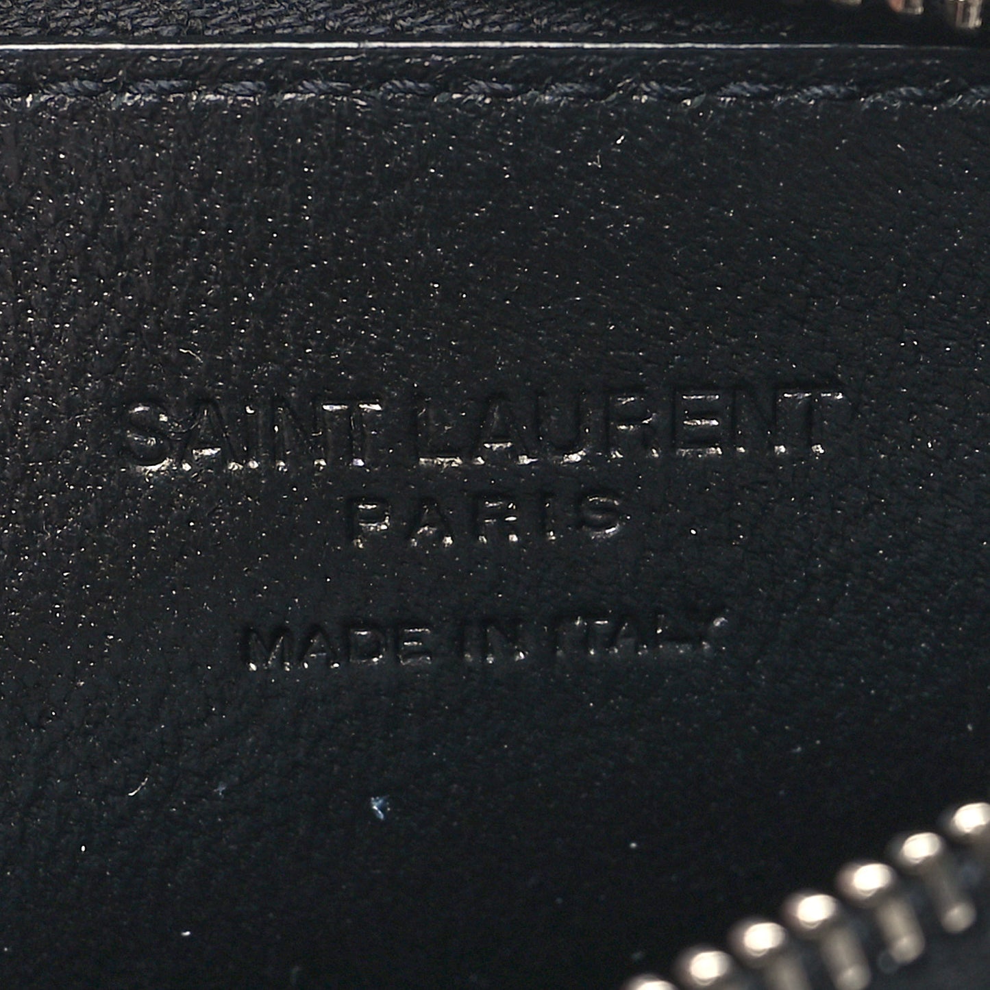 Calfskin Crocodile Embossed 5 Fragments Zip Pouch Card Holder