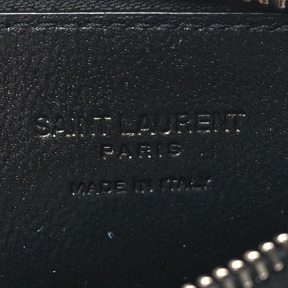 Saint Laurent Calfskin Crocodile Embossed 5 Fragments Zip Pouch Card Holder 6 of 7