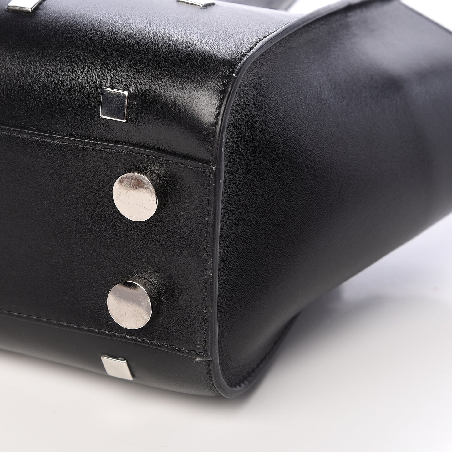 Calfskin Studded Small Riley Black