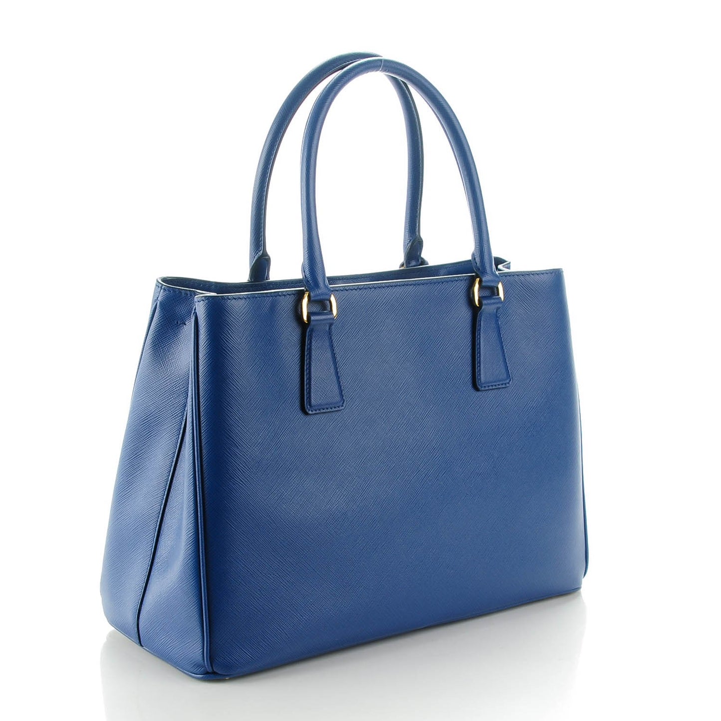 Saffiano Lux Medium Tote Cobalto