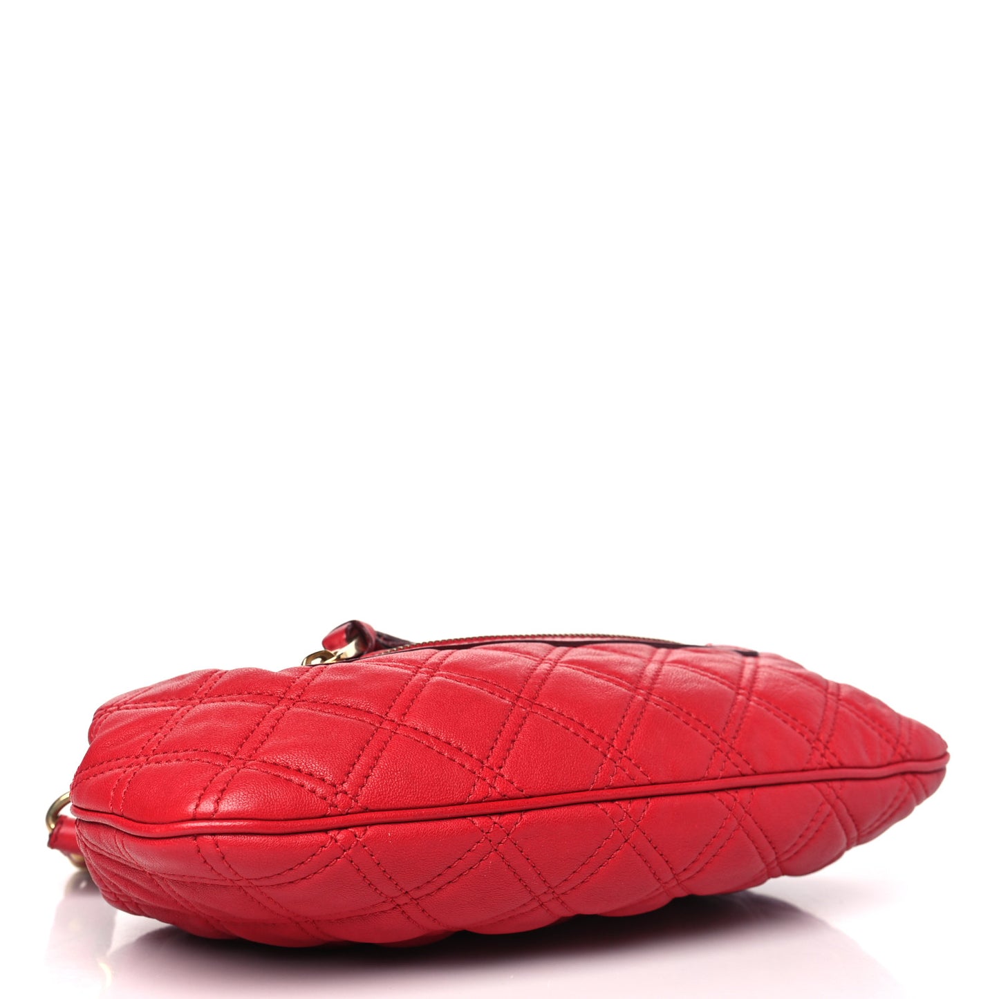 Calfskin Quilted Little Stam Red