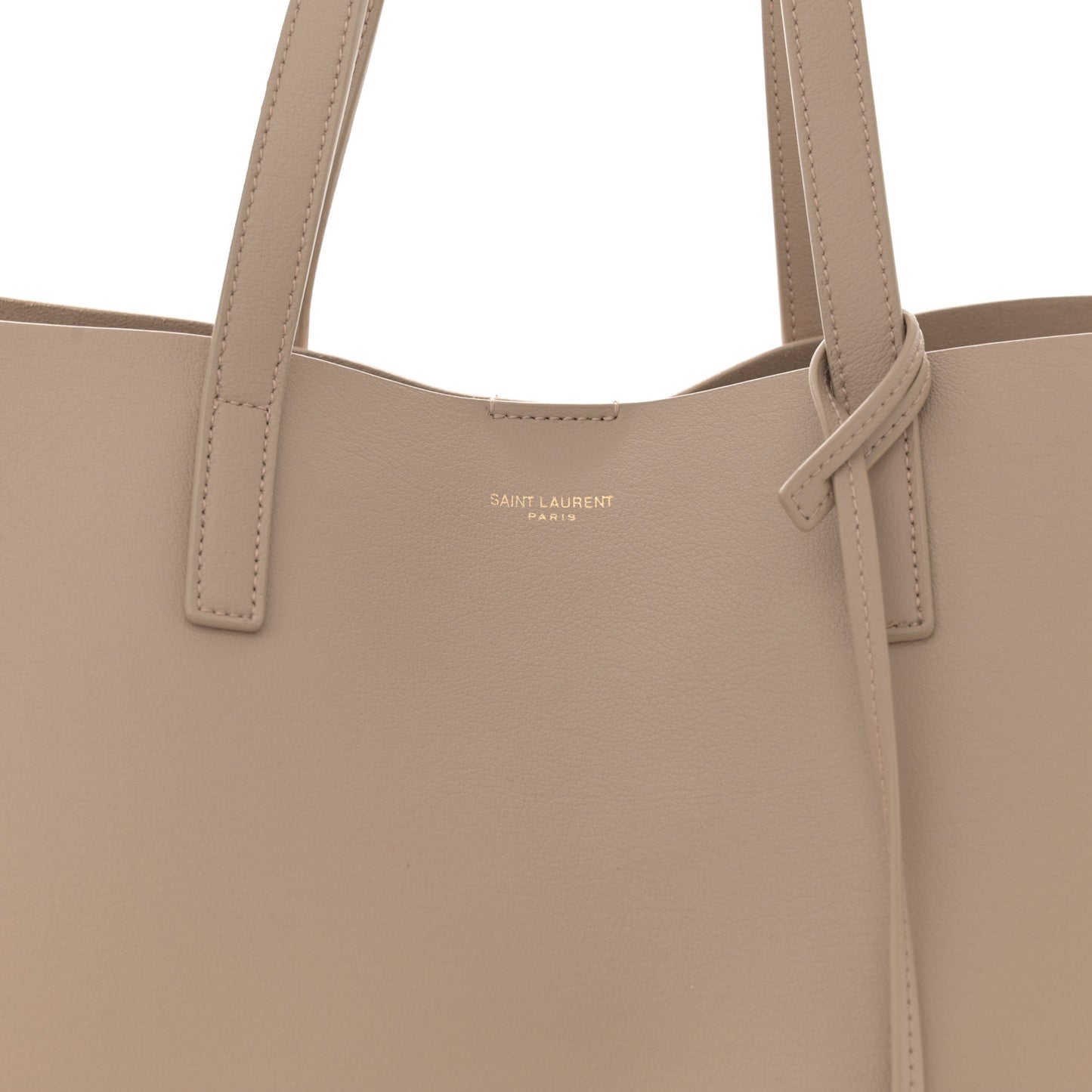 Calfskin Large Shopping Tote Dark Beige