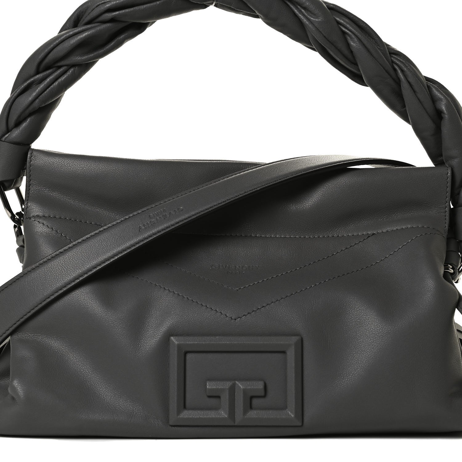 Givenchy Calfskin Medium ID93 Satchel Storm Grey 7 of 12