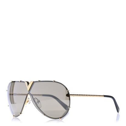 Louis Vuitton Metal LV Drive Sunglasses Z0897W Black Gold 1 of 4