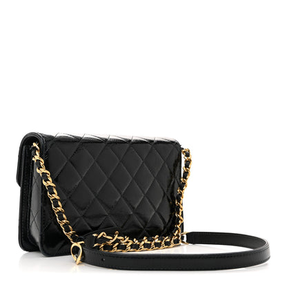 Chanel Patent Lambskin Quilted Flap Black 3 of 10