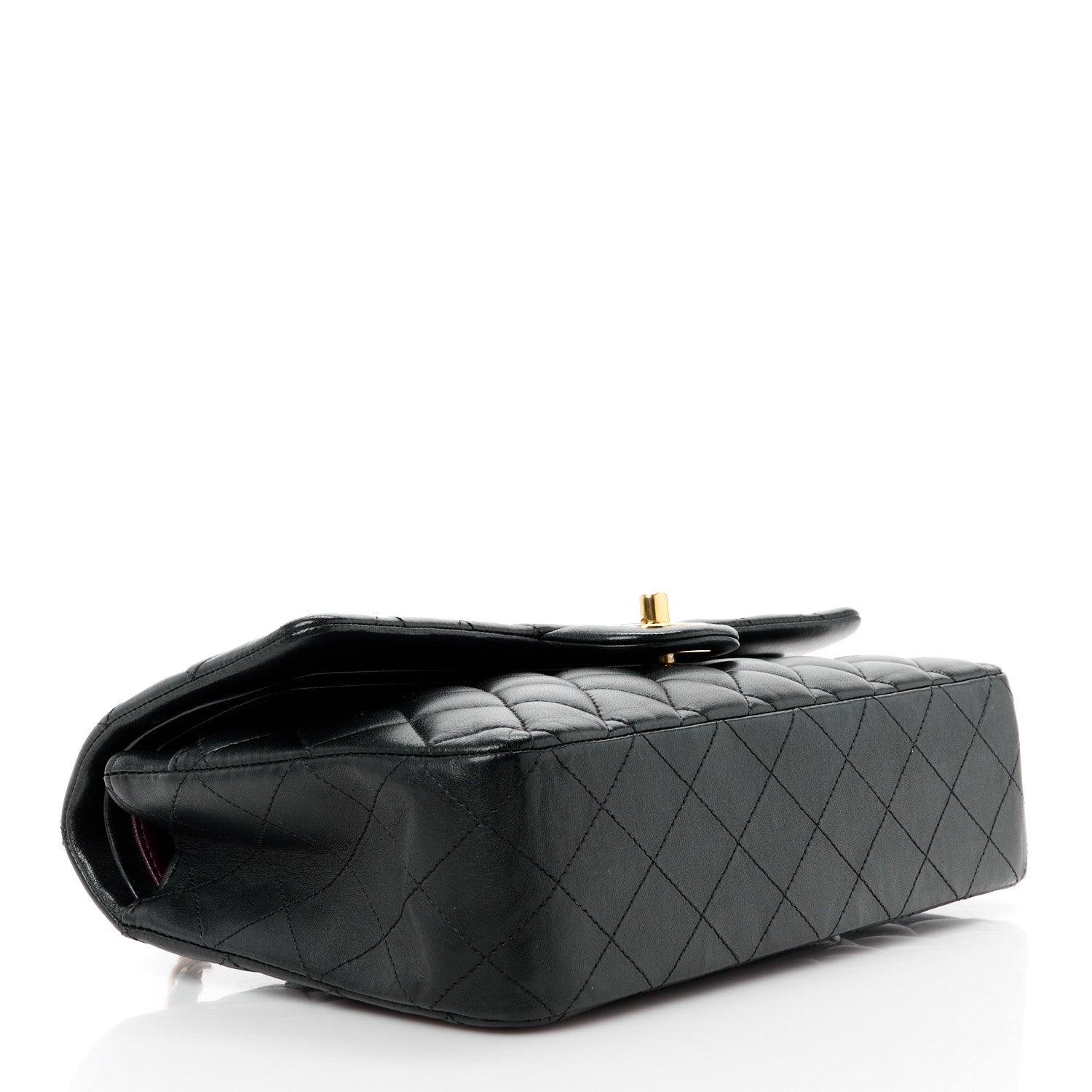 Chanel Lambskin Quilted Medium Double Flap Black 4 of 12