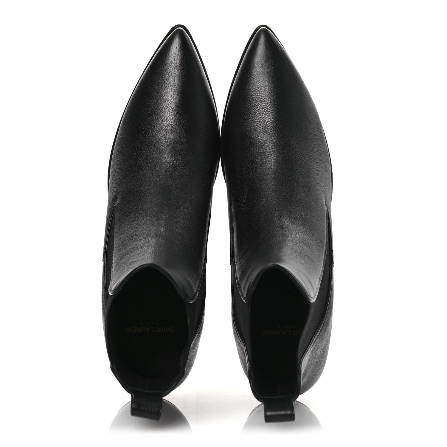 Saint Laurent Calfskin Mens Banana 50 Boots 41.5 Black 2 of 10