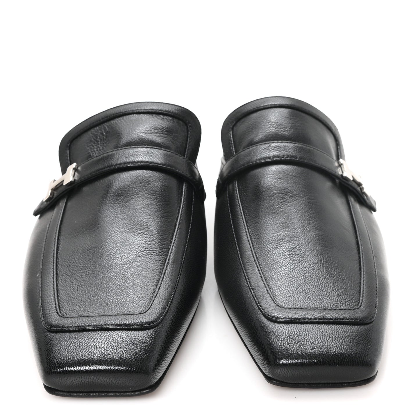 Goatskin Groupie Mules 37 Black