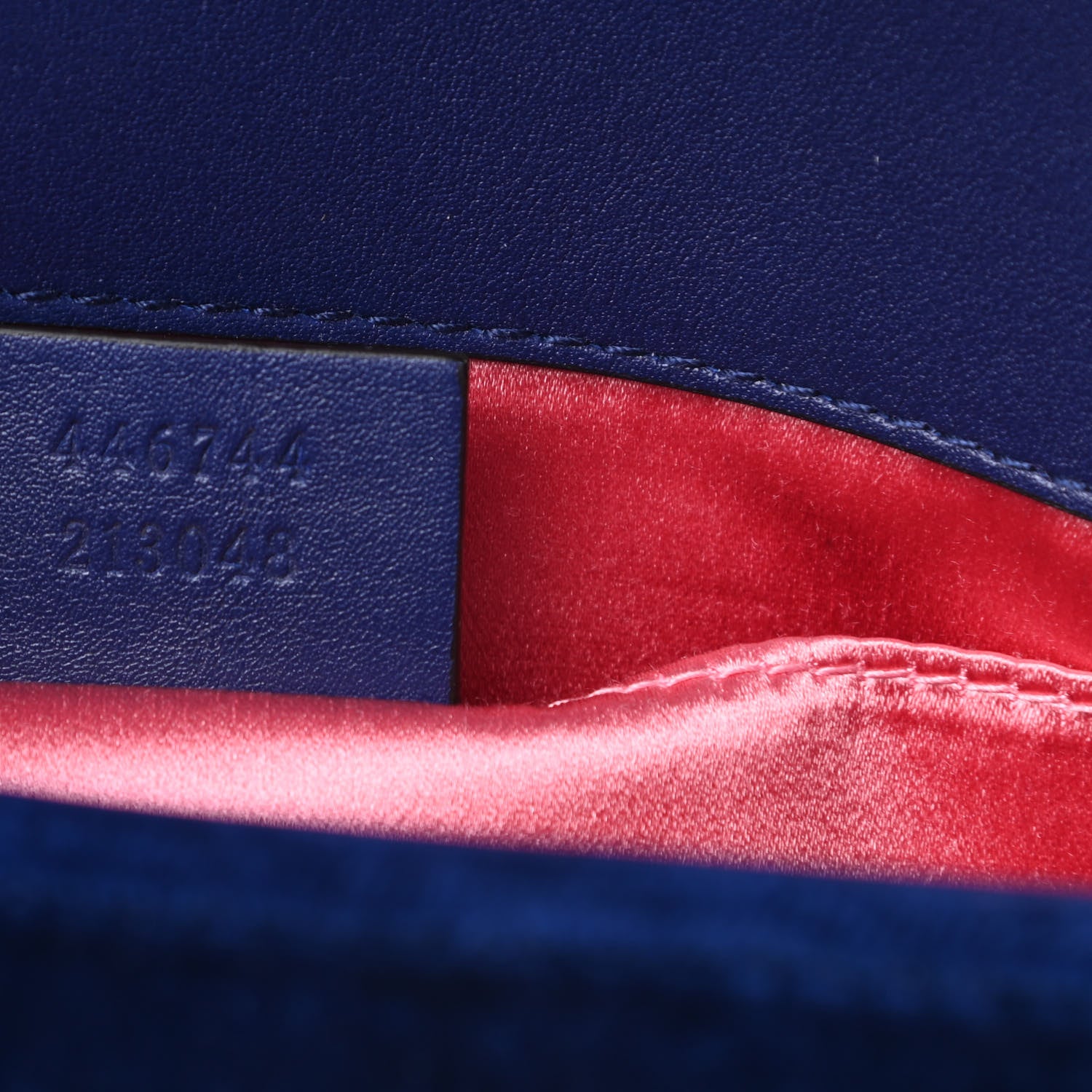 Gucci Velvet Matelasse Mini GG Marmont Shoulder Bag Cobalt Blue 7 of 12