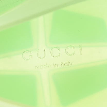 Gucci Rubber Studded Womens Buckle Strap Sandal 39 Light Green 7 of 7