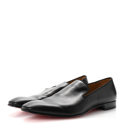 Christian Louboutin Mens Calfskin Brosse Dandelion Flat Loafers 41.5 Black 4 of 8