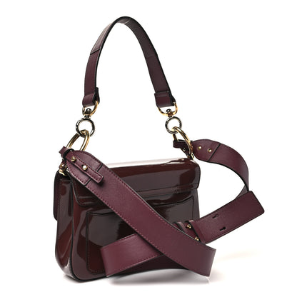 Chloe Spazzolato Sfumato Calfskin Small C Double Carry Burnt Brown 3 of 9