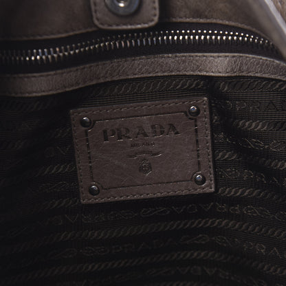 Prada Vitello Shine Hobo Argilla 8 of 14