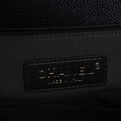 Chanel Caviar Quilted Medium Boy Flap Black 6 of 7