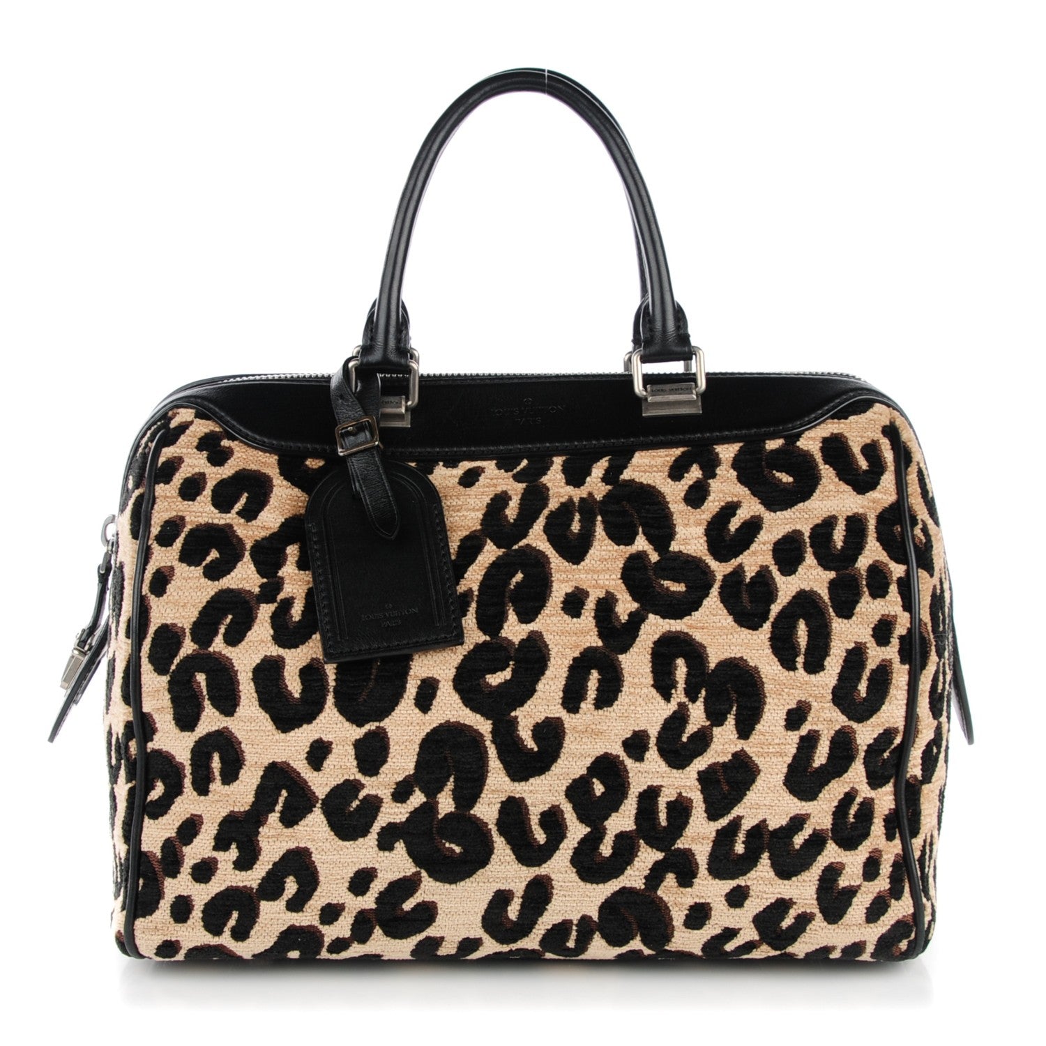Louis Vuitton Jacquard Velvet Leopard Print Stephen Sprouse Speedy 1 of 7