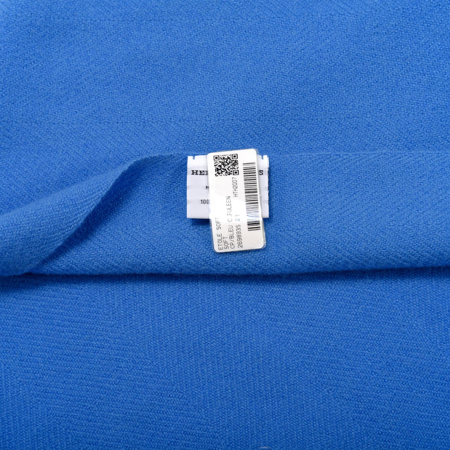 Hermes Cashmere Soft Stole Bleu Ceruleen 3 of 3
