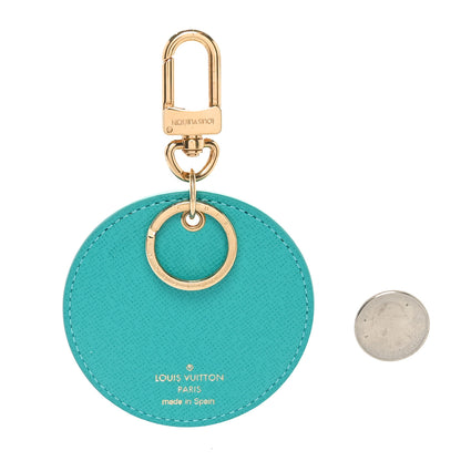 Louis Vuitton Monogram Illustre V Bag Charm Key Ring Turquoise 2 of 5