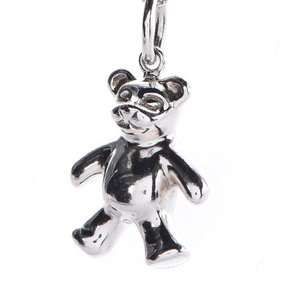 Tiffany Sterling Silver Teddy Bear Charm Pendant Necklace 6 of 6