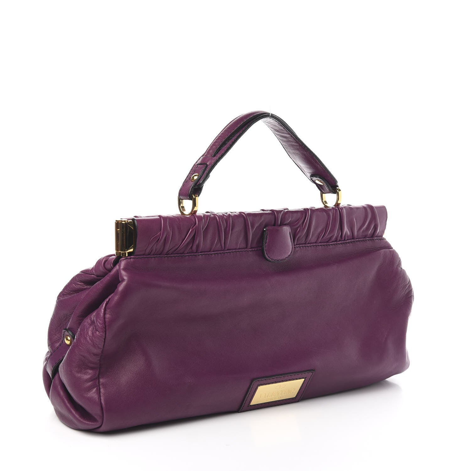 Valentino Garavani Nappa Jardin Rose Frame Duffel Purple 3 of 12
