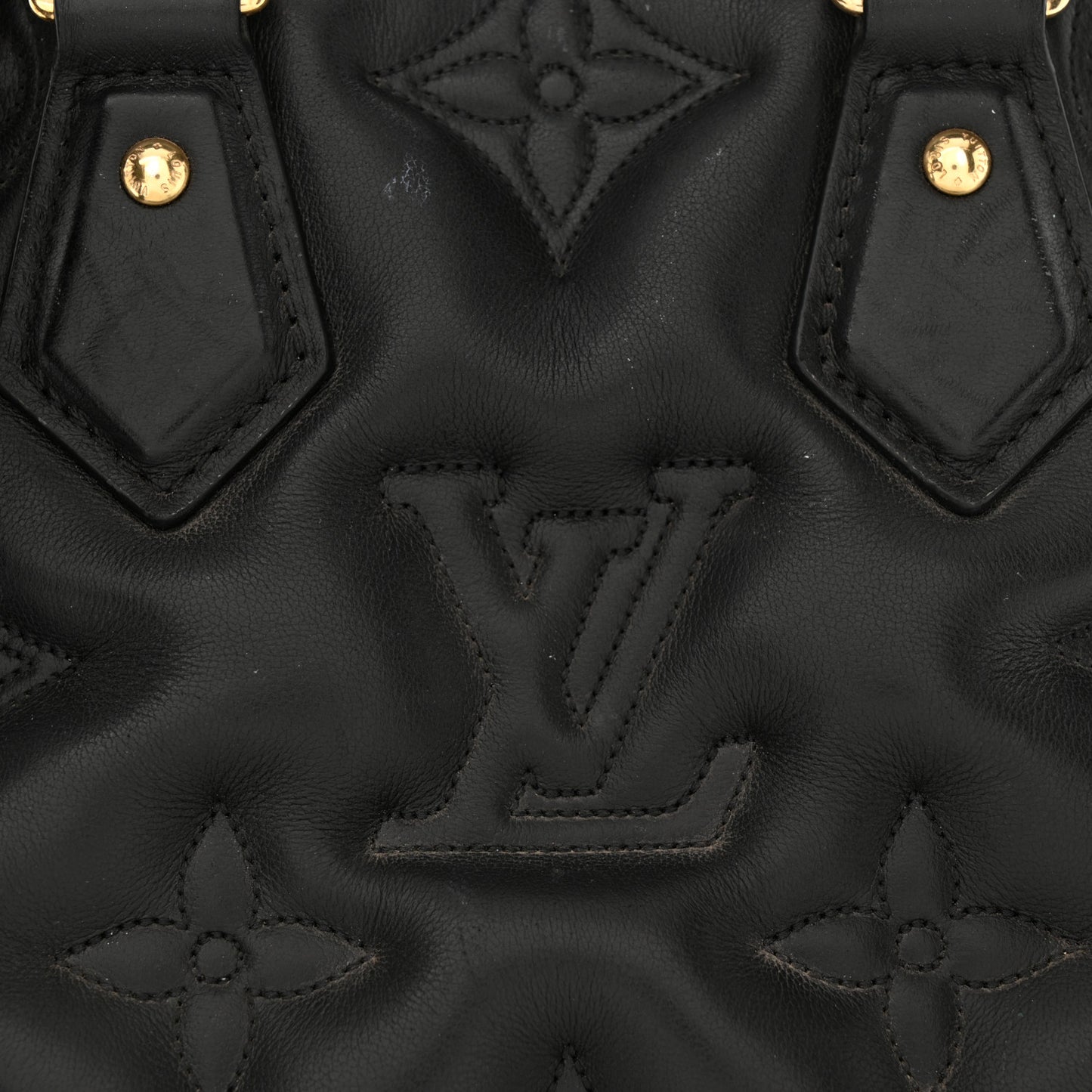 Calfskin Bubblegram Alma BB Black