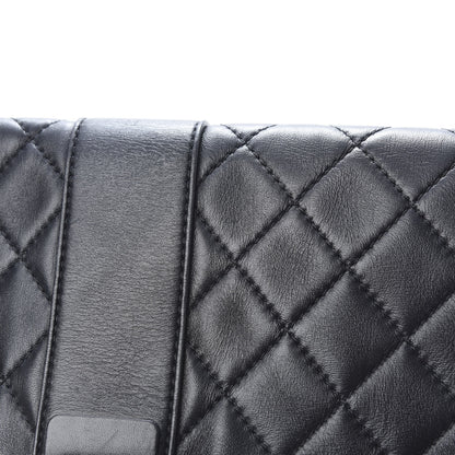 Chanel Lambskin Quilted Grip Clutch Black 8 of 8