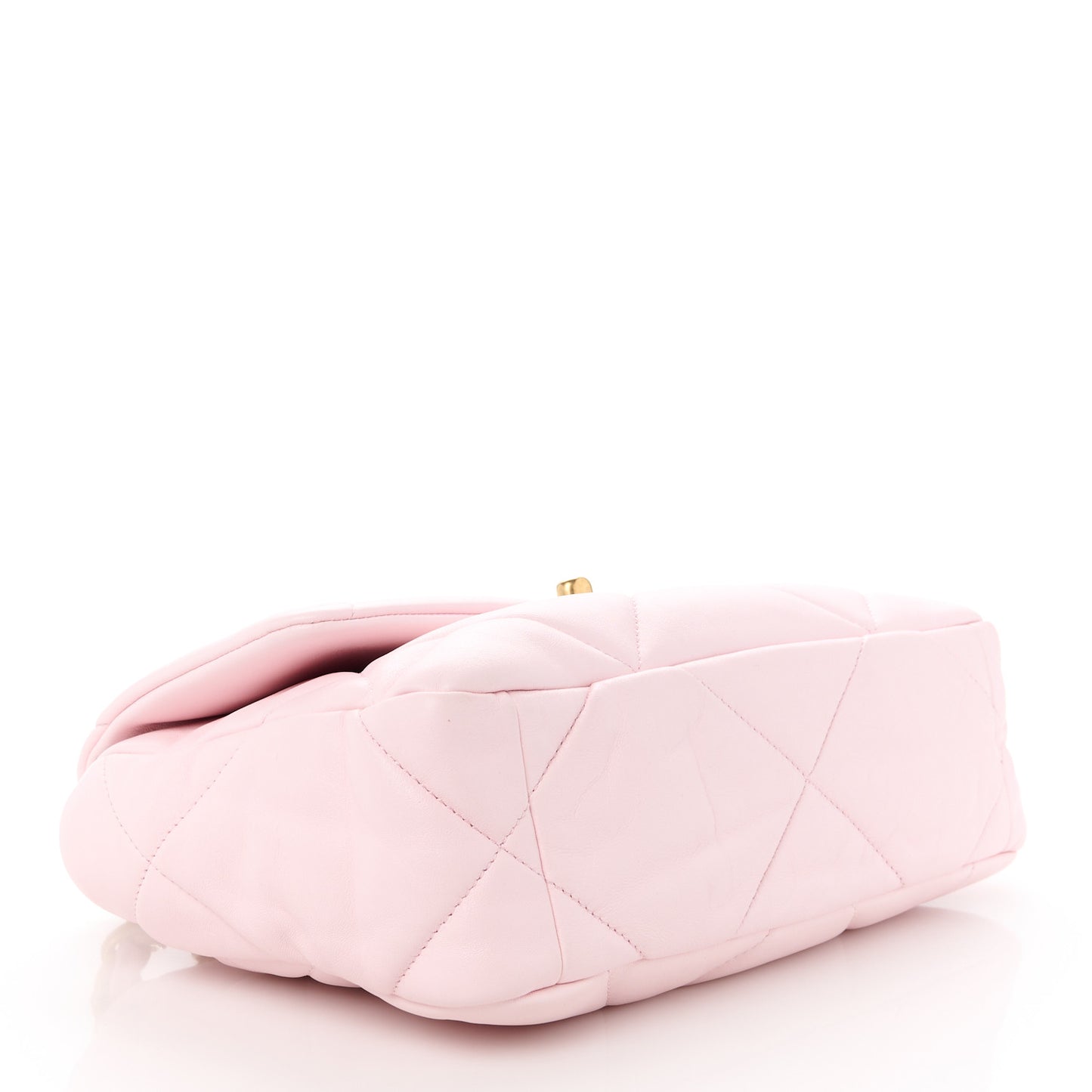 Lambskin Quilted Medium Chanel 19 Flap Light Pink