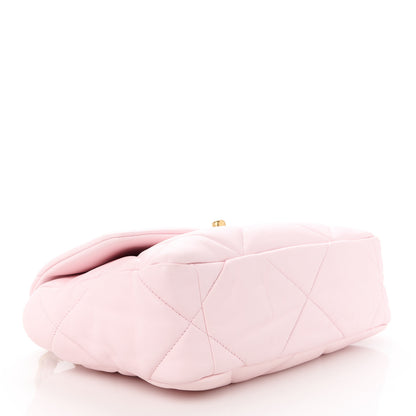 Chanel Lambskin Quilted Medium Chanel 19 Flap Light Pink 4 of 10