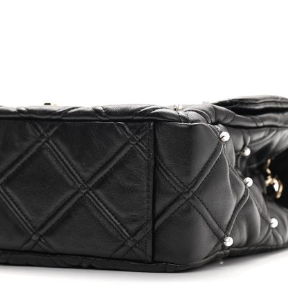 Chanel Lambskin Quilted Pearl Studded Flap Black 10 of 10