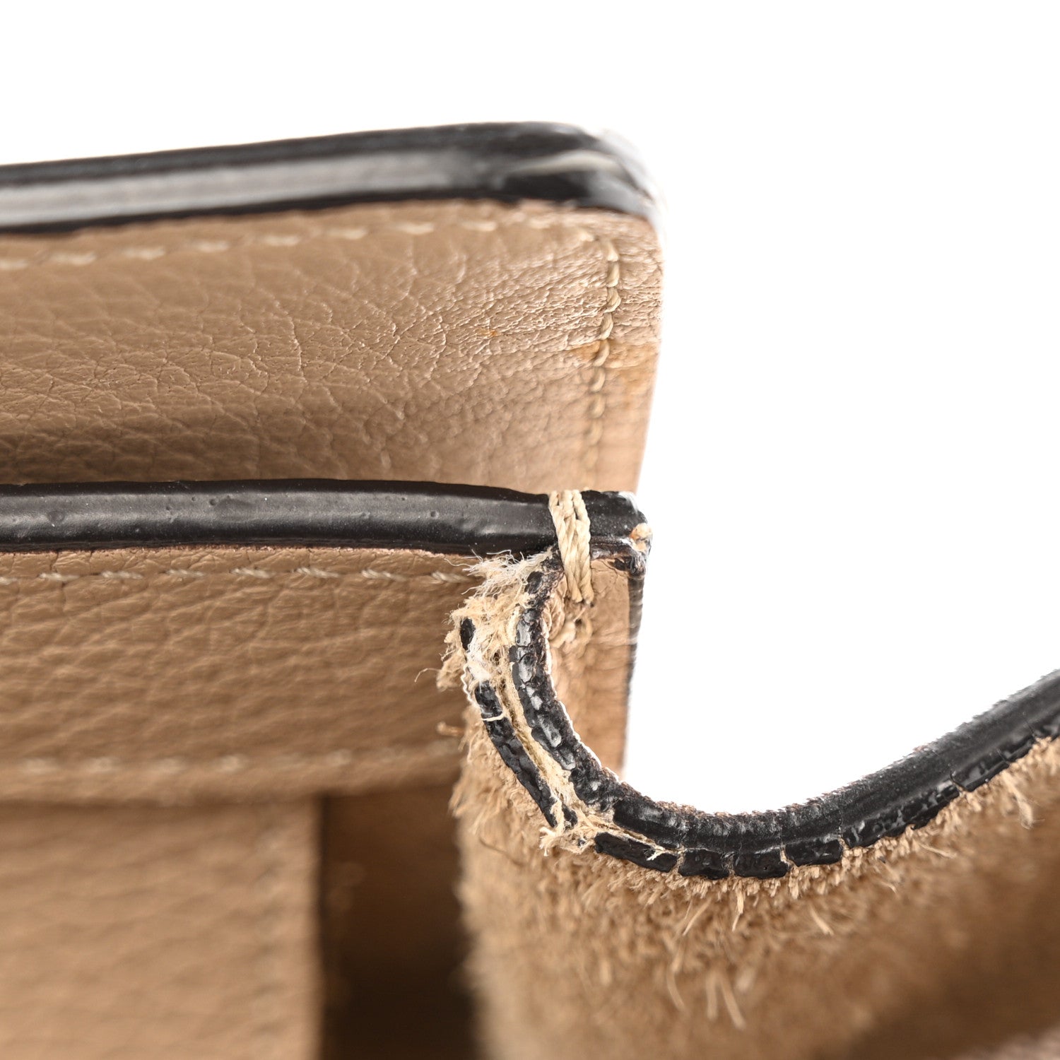 Celine Drummed Calfskin Micro Luggage Dune 7 of 17