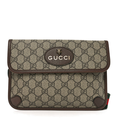 Gucci GG Supreme Monogram Neo Vintage Web Belt Bag Brown 1 of 10