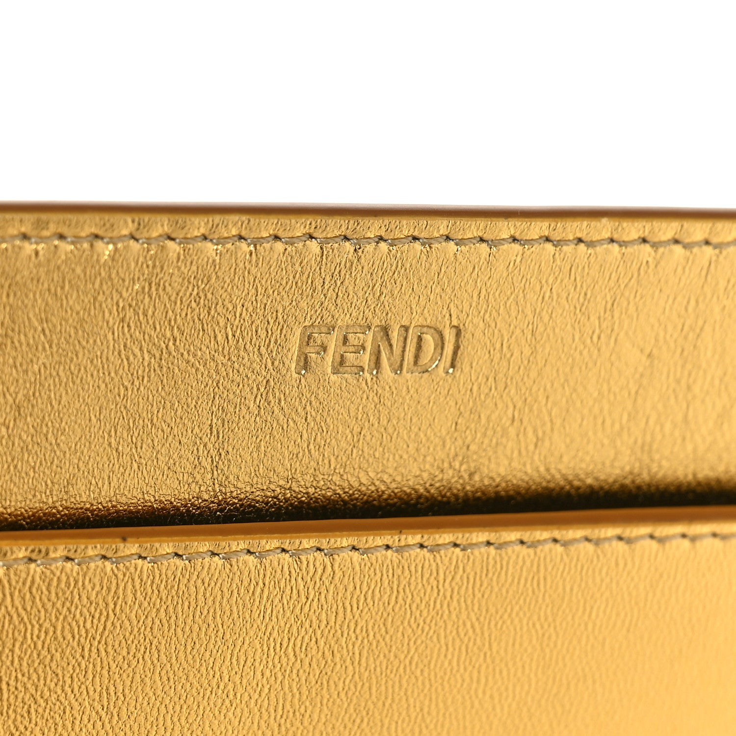 Fendi Suede Medium Peekaboo I See U Satchel Moresco Oro Chiaro 8 of 10