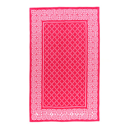 Louis Vuitton Cotton Drap Bain Monogram Flower Tile Towel Rose Clair 1 of 3