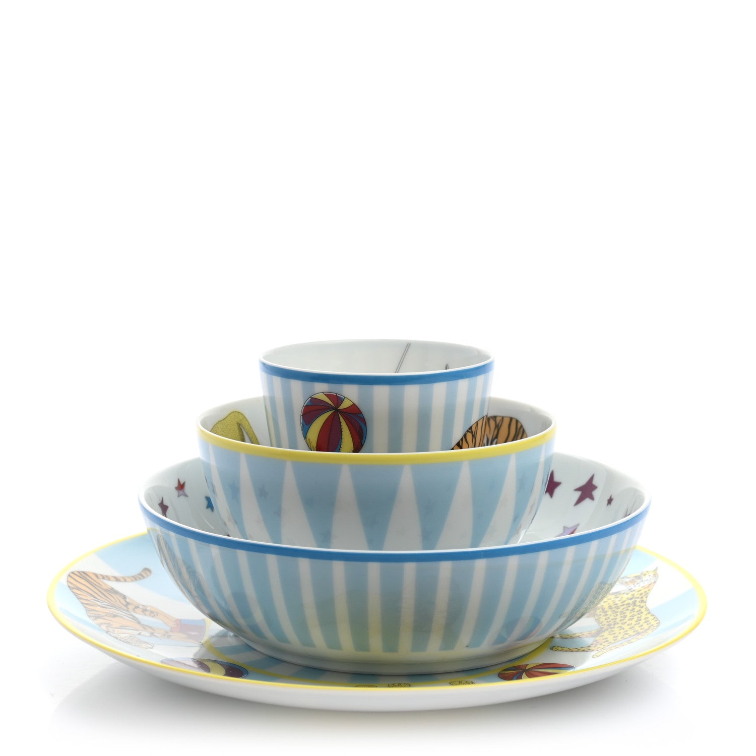 Hermes Porcelain Circus Set of 4 1 of 18