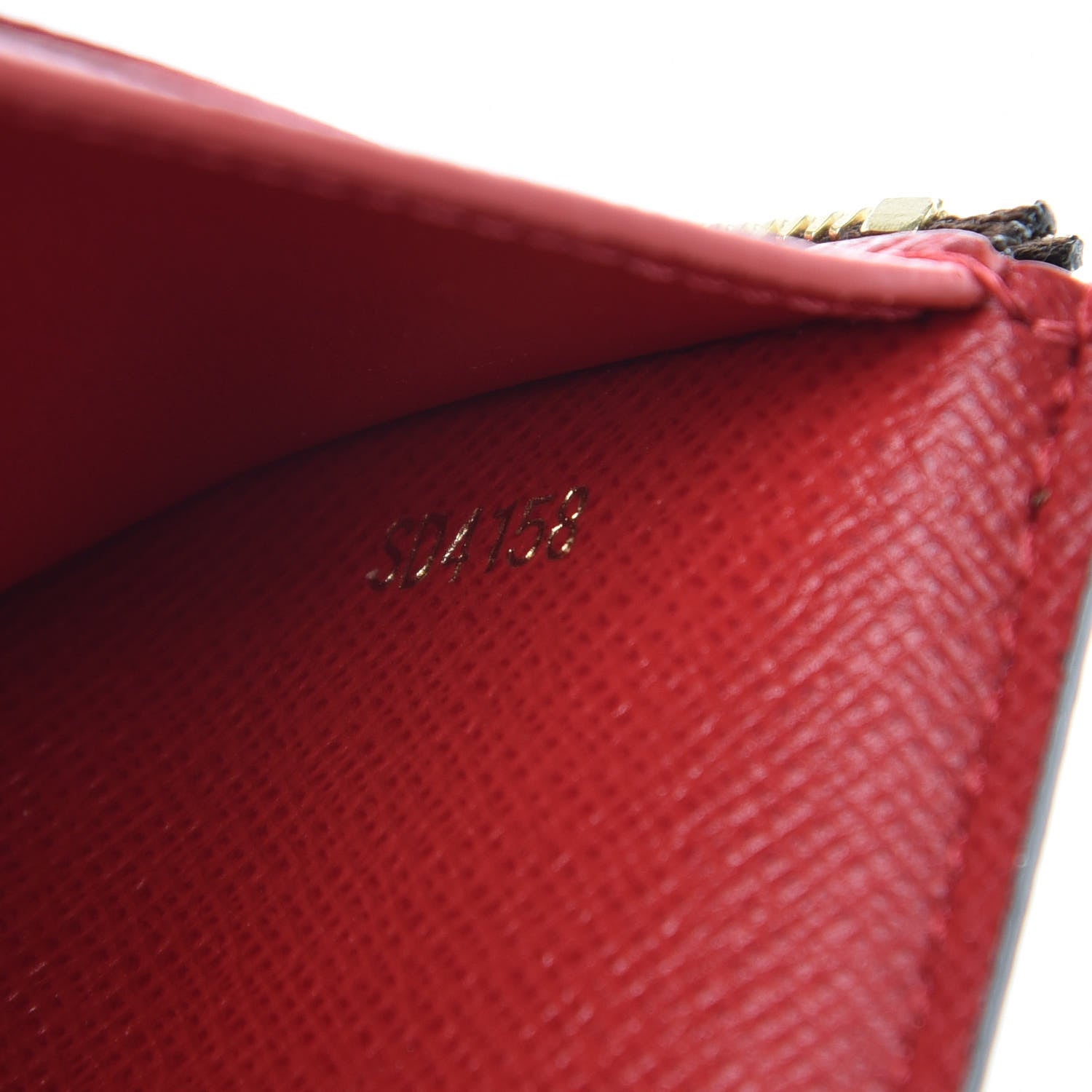 Louis Vuitton Damier Ebene Victorine Wallet Red 7 of 7