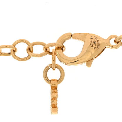 Chanel Metal Lambskin Crystal Chain Logo Choker Necklace Gold Black 5 of 5