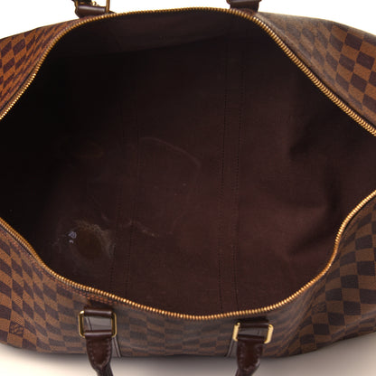 Louis Vuitton Damier Ebene Keepall Bandouliere 55 6 of 12