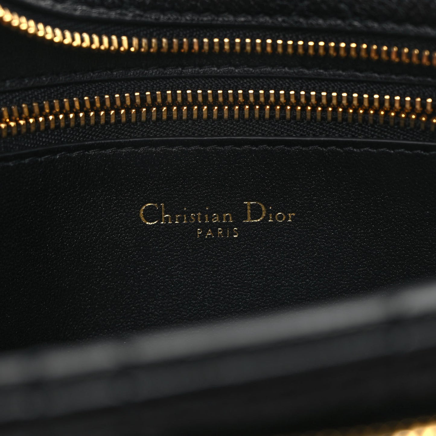 Supple Calfskin Caro Double Pouch Black