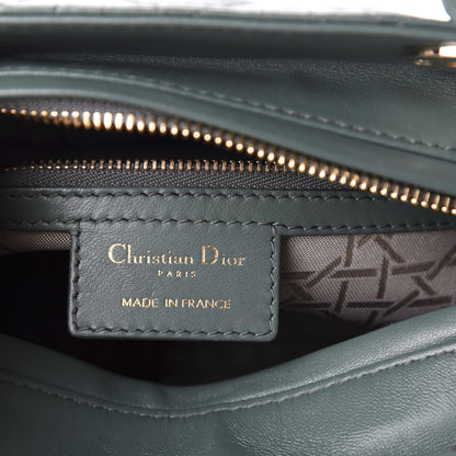 Christian Dior Lambskin Cannage Medium Lady Dior Orage 8 of 11
