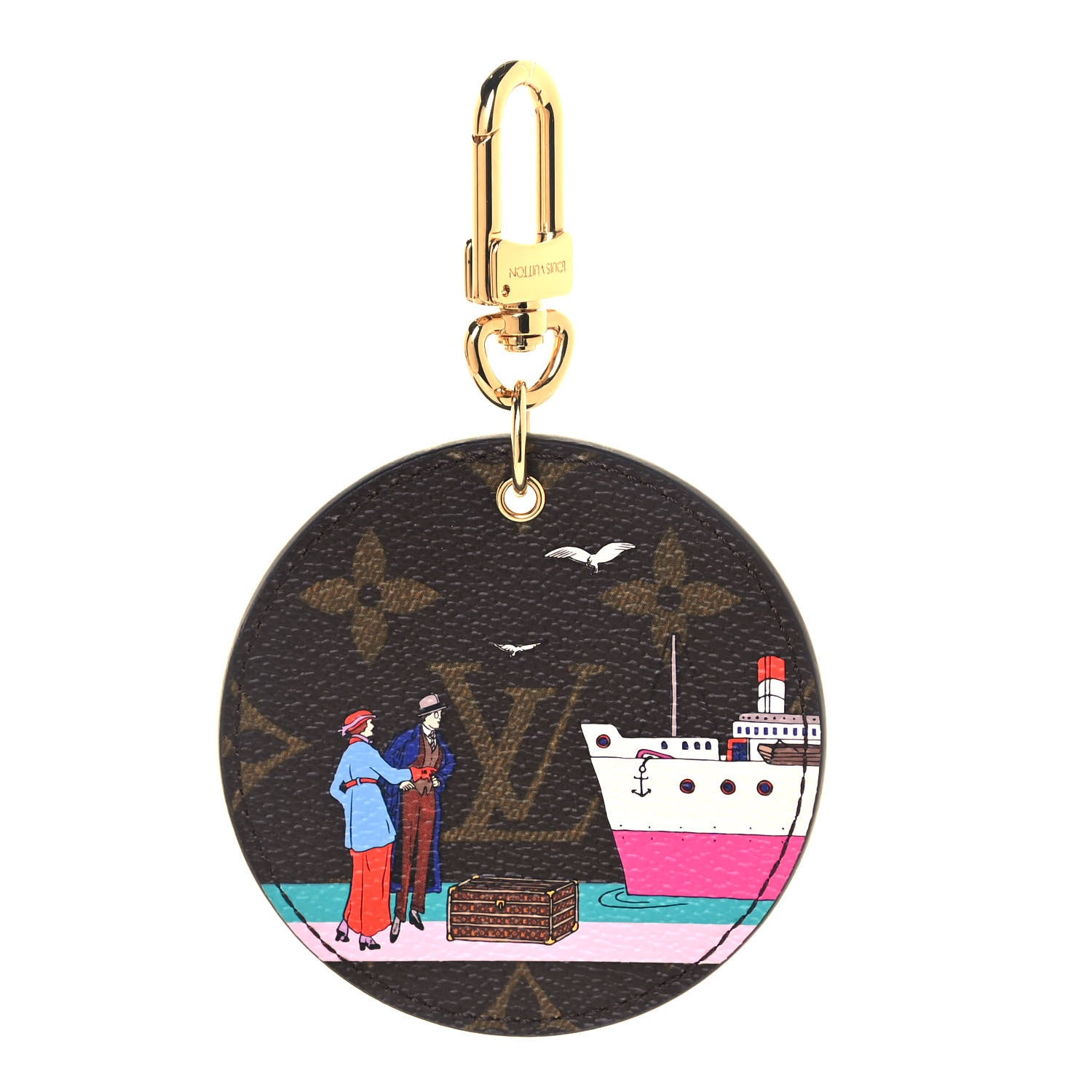 Louis Vuitton Monogram 2016 Christmas Animation Bag Charm Key Ring 1 of 6