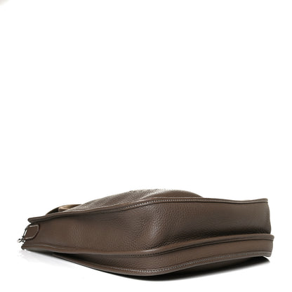 Hermes Taurillon Clemence Evelyne III PM Etoupe 4 of 14