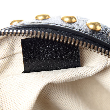 Gucci Calfskin Studded Mini Tifosa Baseball Shaped Shoulder Bag Black 6 of 9